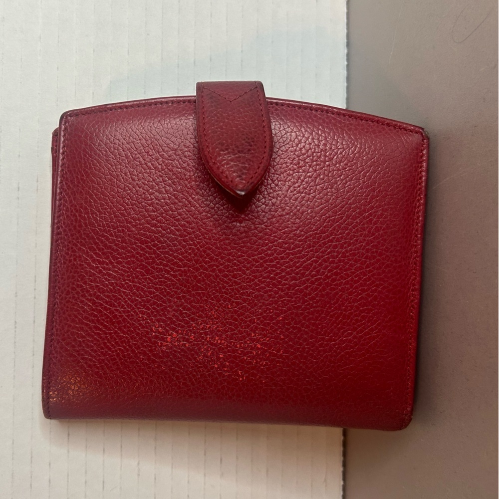 Rare Vintage Coach Red Madison Kisslock Wallet